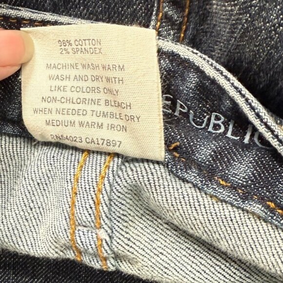 Vintage Y2K (2006) Banana Republic Low Rise Boot Cut Jeans Sz 14 / 32 - Picture 8 of 9